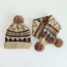 Load image into Gallery viewer, Kids Beanie & Scarf Set