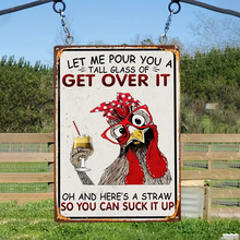 Load image into Gallery viewer, Metal Sign - Retro - Get over it