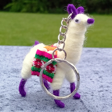 Load image into Gallery viewer, Peruvian Llama Keychains