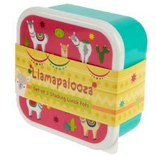 Load image into Gallery viewer, Lunch Box - Set of 3 - Alpaca Print