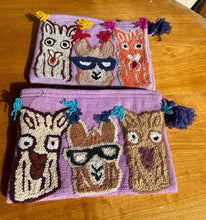 Load image into Gallery viewer, Alpaca Hand Made Purse/Wallet/Clutch - Comical - Mauve