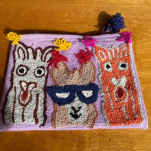 Load image into Gallery viewer, Alpaca Hand Made Purse/Wallet/Clutch - Comical - Mauve
