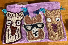 Load image into Gallery viewer, Alpaca Hand Made Purse/Wallet/Clutch - Comical - Mauve