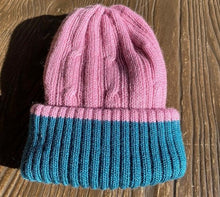 Load image into Gallery viewer, Reversible Beanie - Dusty Pink/Green