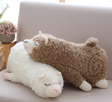 Load image into Gallery viewer, TOY  Sleeping Alpaca - White or Medium Fawn