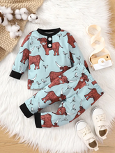 Load image into Gallery viewer, Baby Set - Highland Cow Pj&#39;s
