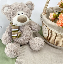 Load image into Gallery viewer, Teddy Bear with Stripey Scarf - Henry
