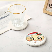 Load image into Gallery viewer, Drink Coaster - Ceramic - Santa
