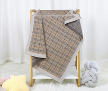 Load image into Gallery viewer, Baby Blanket - 100% Cotton - Plaid Styles
