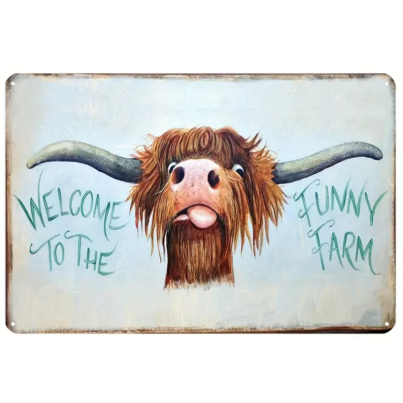 Metal Sign - Retro - Welcome to the Funny Farm