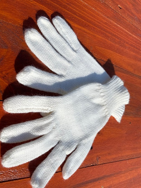 Gloves Alpaca- Cream White