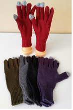 Load image into Gallery viewer, Gloves Alpaca - Red Wine
