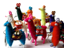 Load image into Gallery viewer, Peruvian  Llama  Keychains
