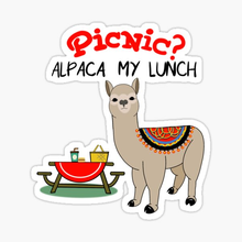 Load image into Gallery viewer, Lunch Bag - Grey Alpacas
