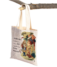Load image into Gallery viewer, Canvas Tote Bags - Alice in Wonderland
