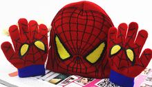 Load image into Gallery viewer, Beanie Glove Set - Spiderman, Minions &amp; Minnie Mouse
