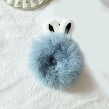 Load image into Gallery viewer, Faux Fur Hair Ring - Blue
