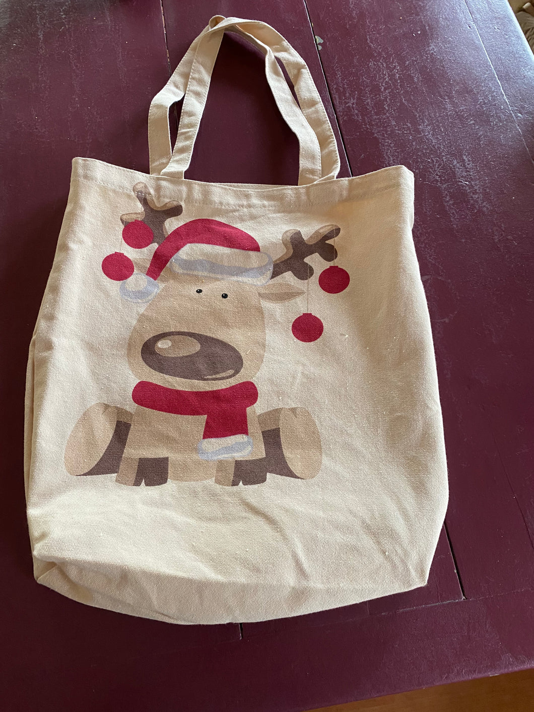 Tote Bag - Canvas - Christmas Reindeer