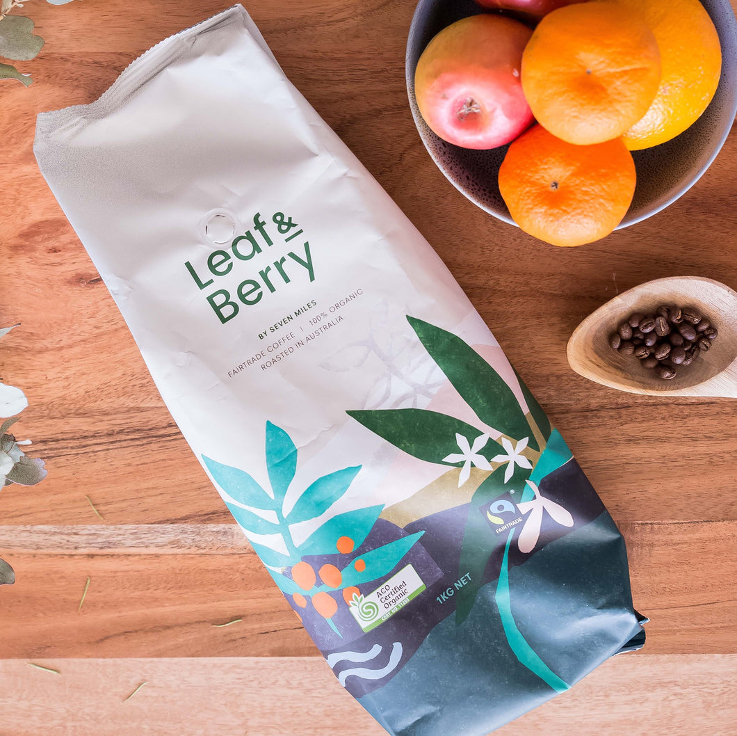 1kg Coffee Beans - Leaf & Berry