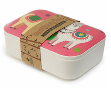 Load image into Gallery viewer, Bamboo Lunch Box - Llama
