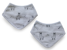 Load image into Gallery viewer, Baby Bib - Grey Llama
