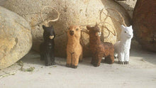 Load image into Gallery viewer, Wooden Christmas Decorations - Alpaca - White
