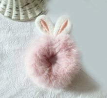 Load image into Gallery viewer, Faux Fur Hair Ring - Blush
