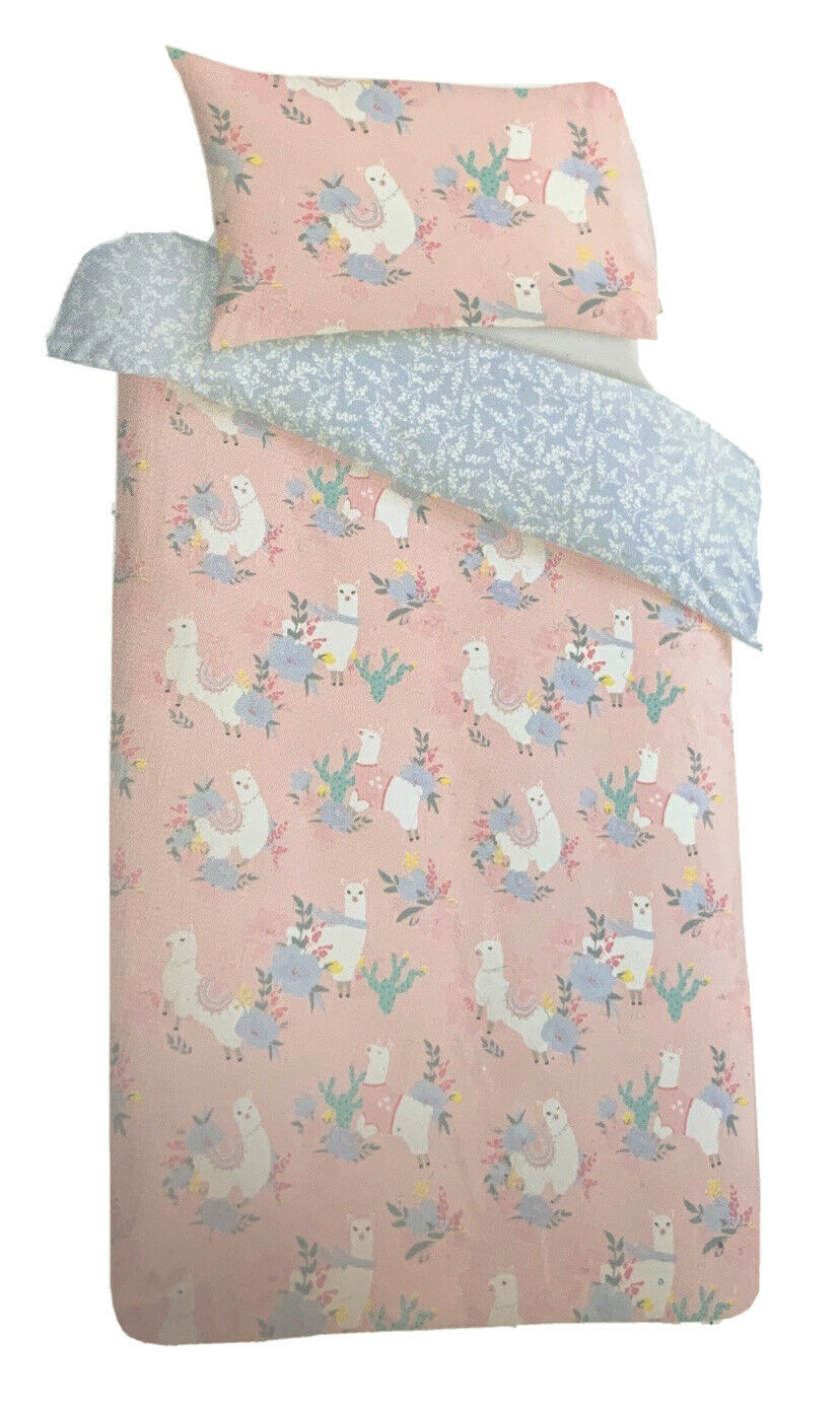 Quilt Cover - Single - Pink Llamas