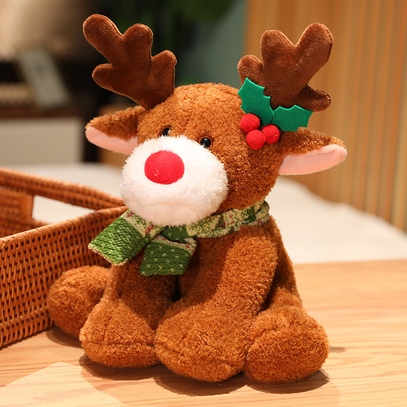 Christmas Reindeer Plush - Coloured