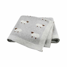 Load image into Gallery viewer, Cotton Baby Blanket - Sheep
