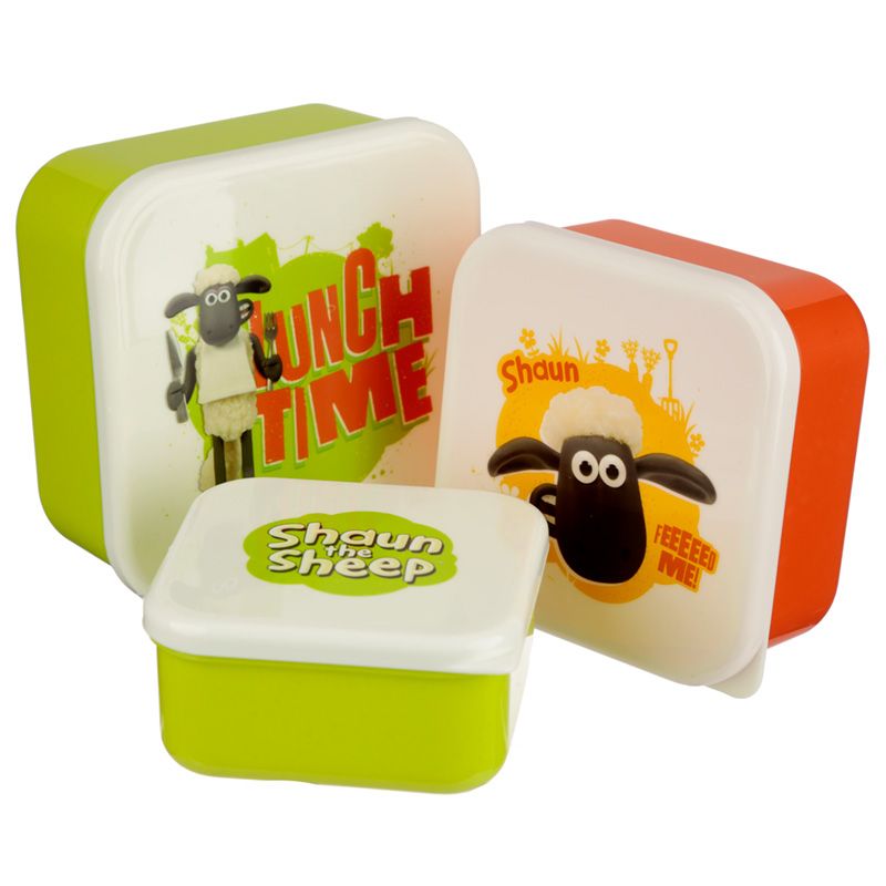 Lunch Box - Set of 3 - Shaun the Sheep