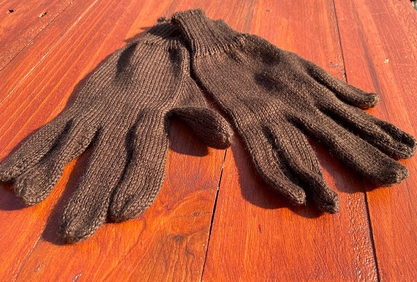 Gloves Alpaca - Chocolate
