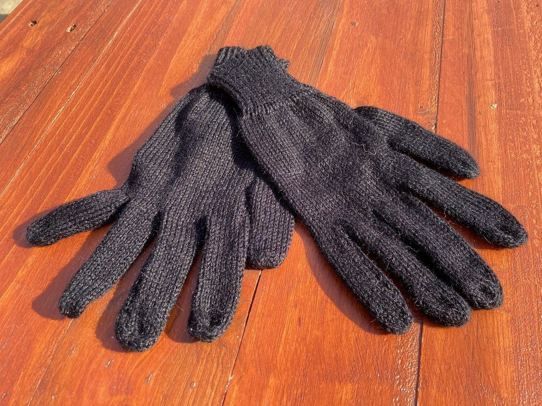 Gloves Alpaca- Ebony
